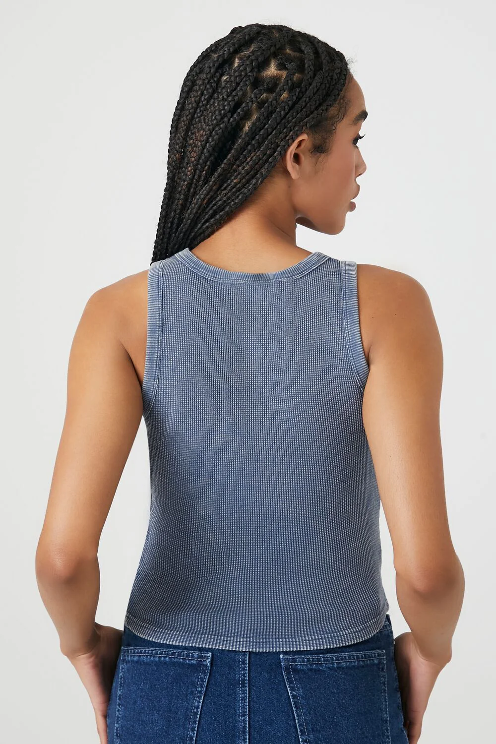 Mineral Wash Waffle Knit Tank Top - Image 43
