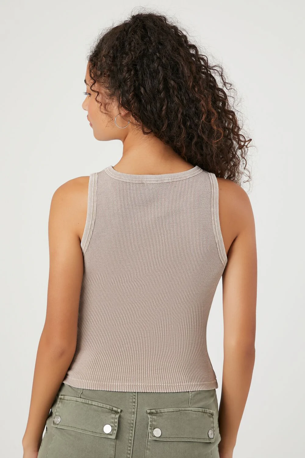 Mineral Wash Waffle Knit Tank Top - Image 8