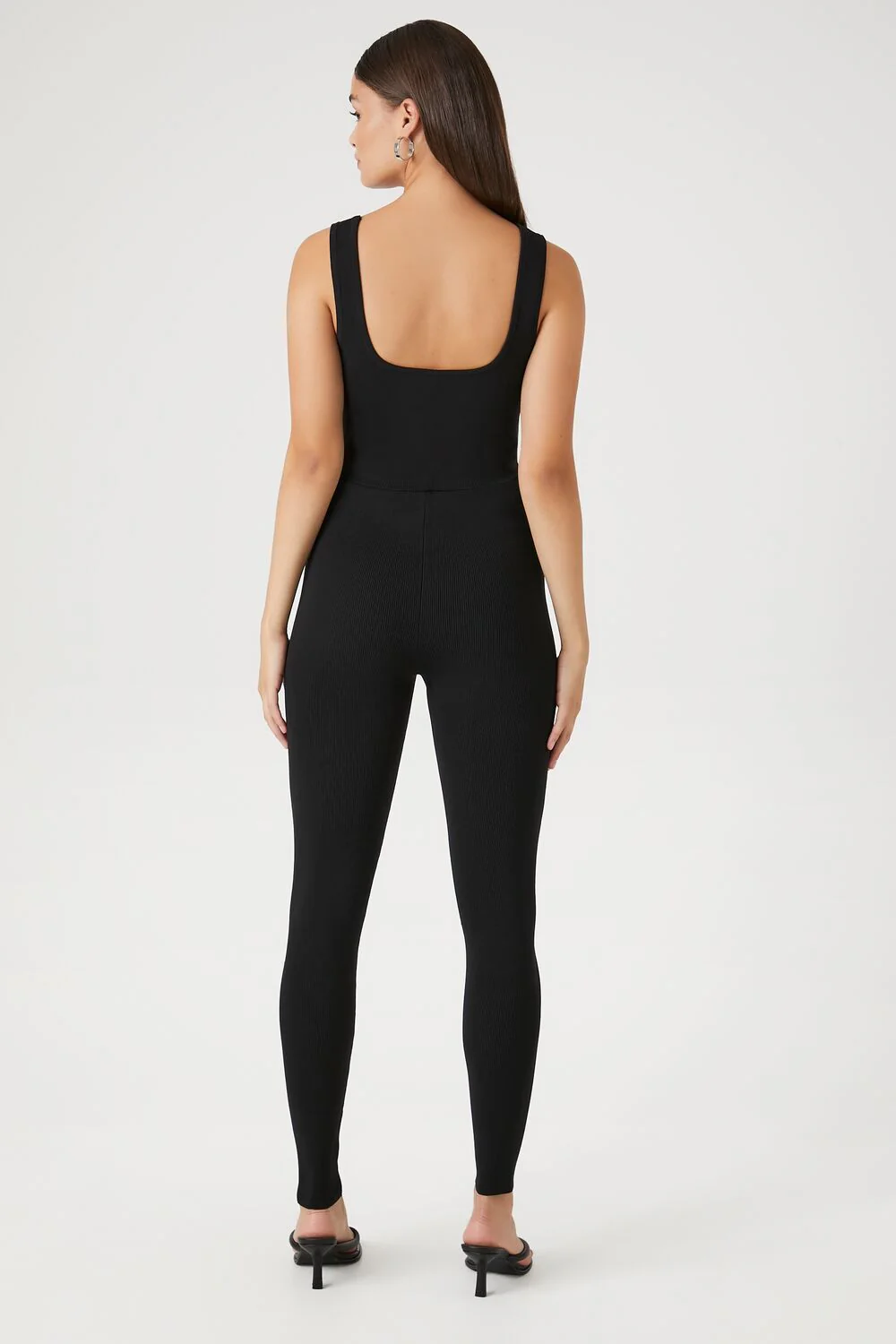 Sweater-Knit Sleeveless Jumpsuit - Image 3