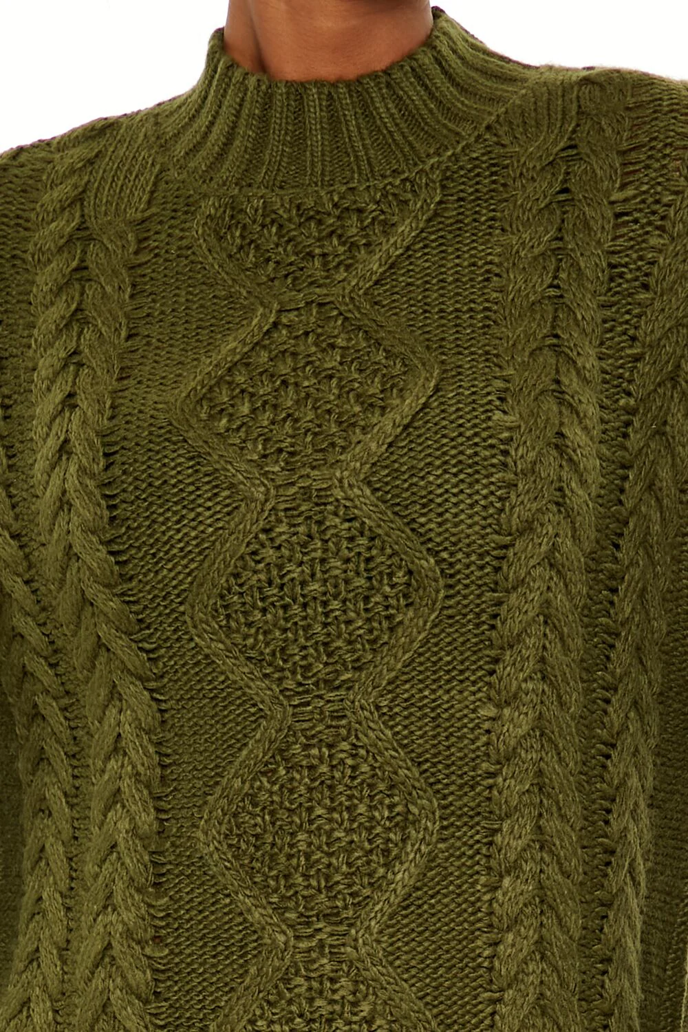 Cable Knit Sweater Mini Dress - Image 12
