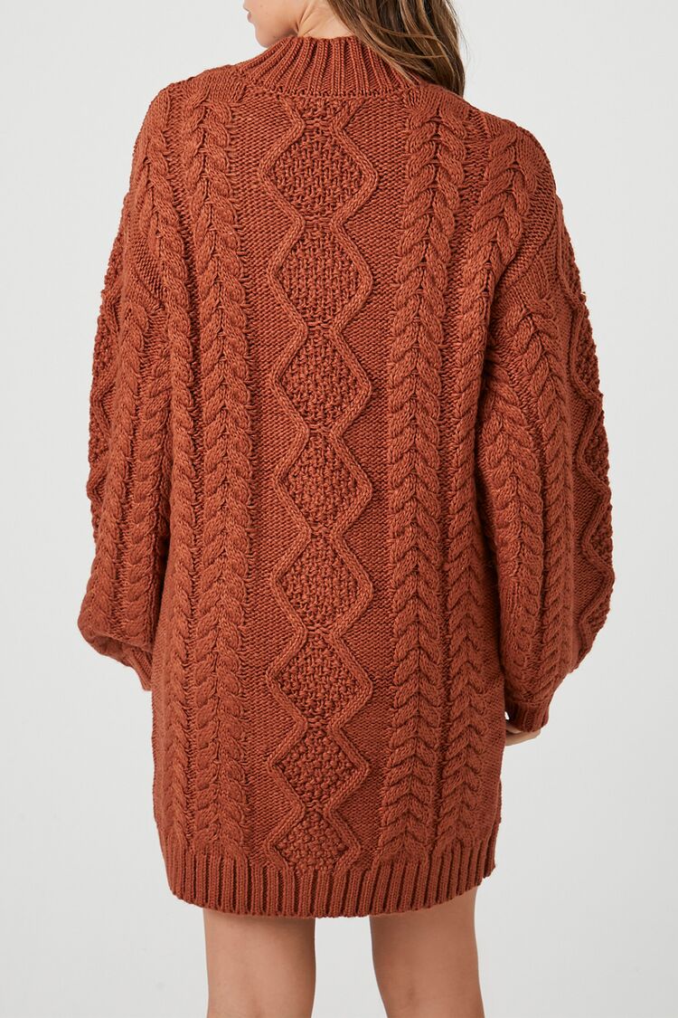Cable Knit Sweater Mini Dress - Image 16