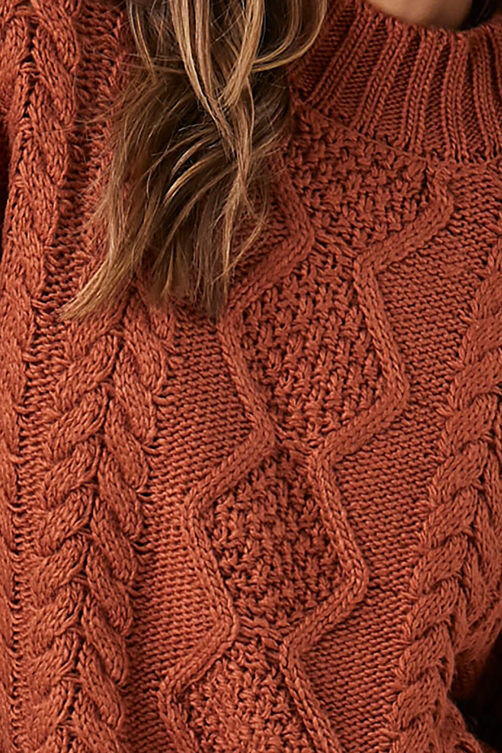 Cable Knit Sweater Mini Dress - Image 17