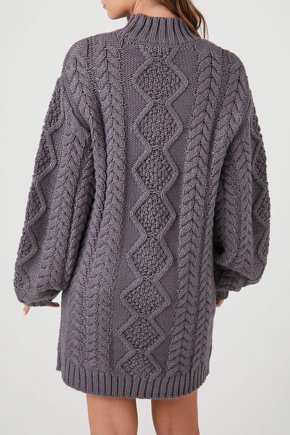 Cable Knit Sweater Mini Dress - Image 4