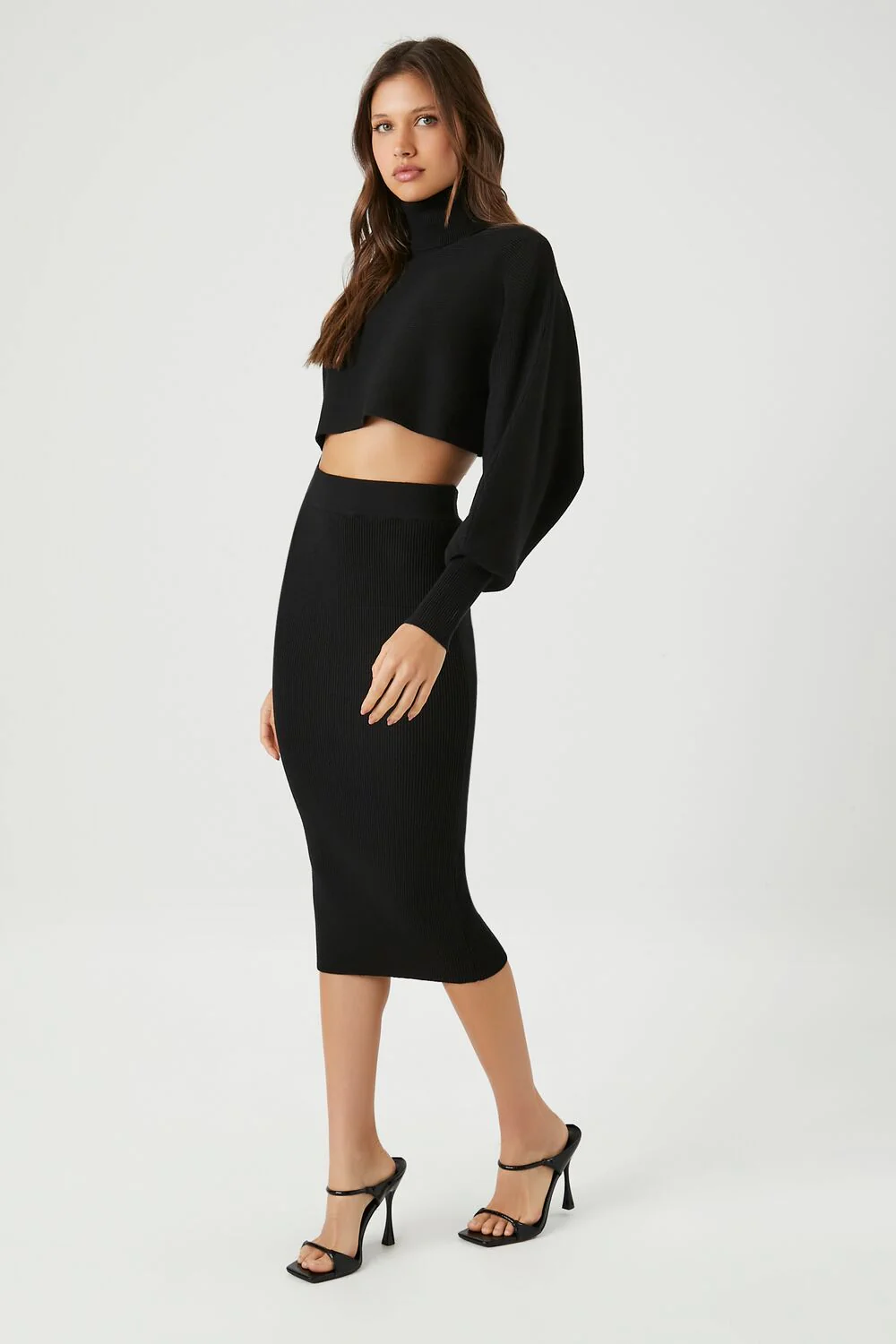 Turtleneck Sweater & Skirt Set - Image 2