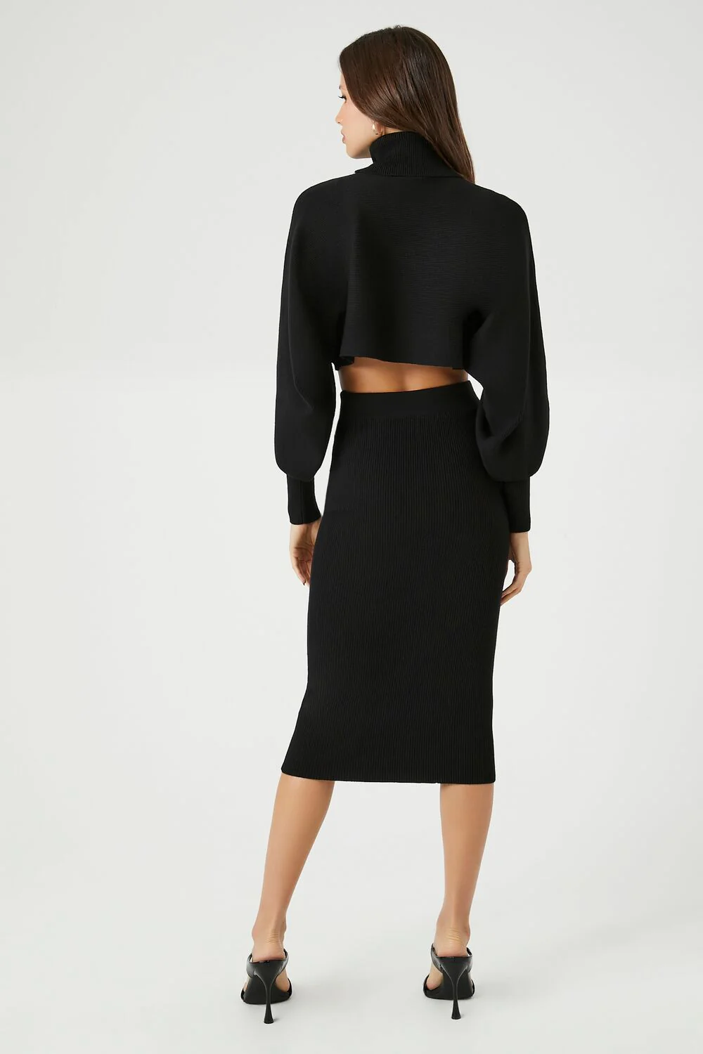 Turtleneck Sweater & Skirt Set - Image 3