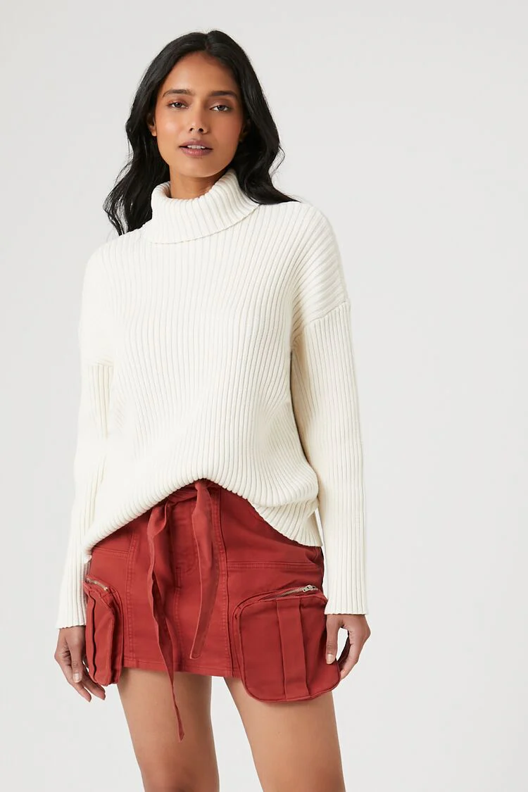 Twill Utility Cargo Mini Skirt - Image 7