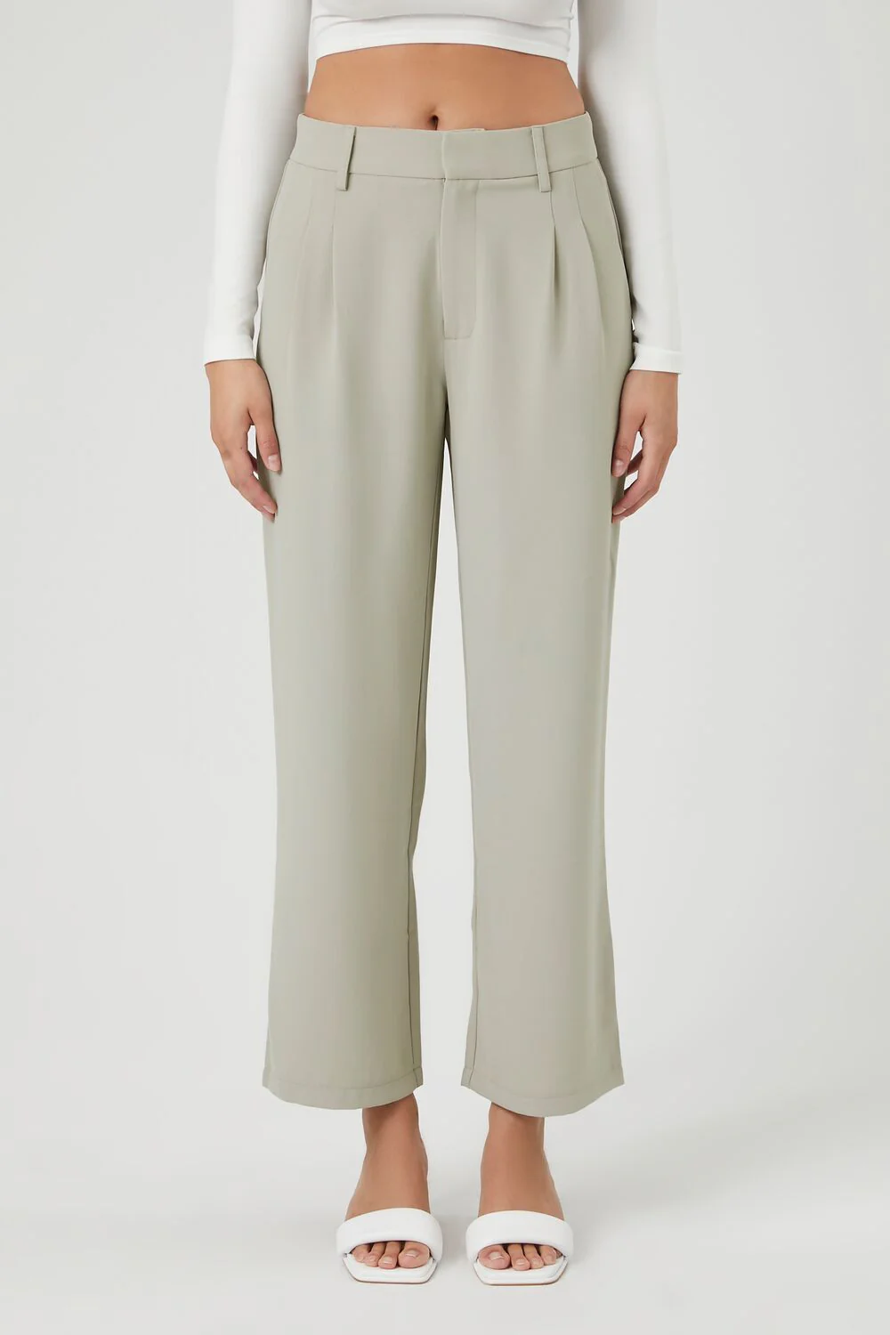 High-Rise Wide-Leg Trousers - Image 2