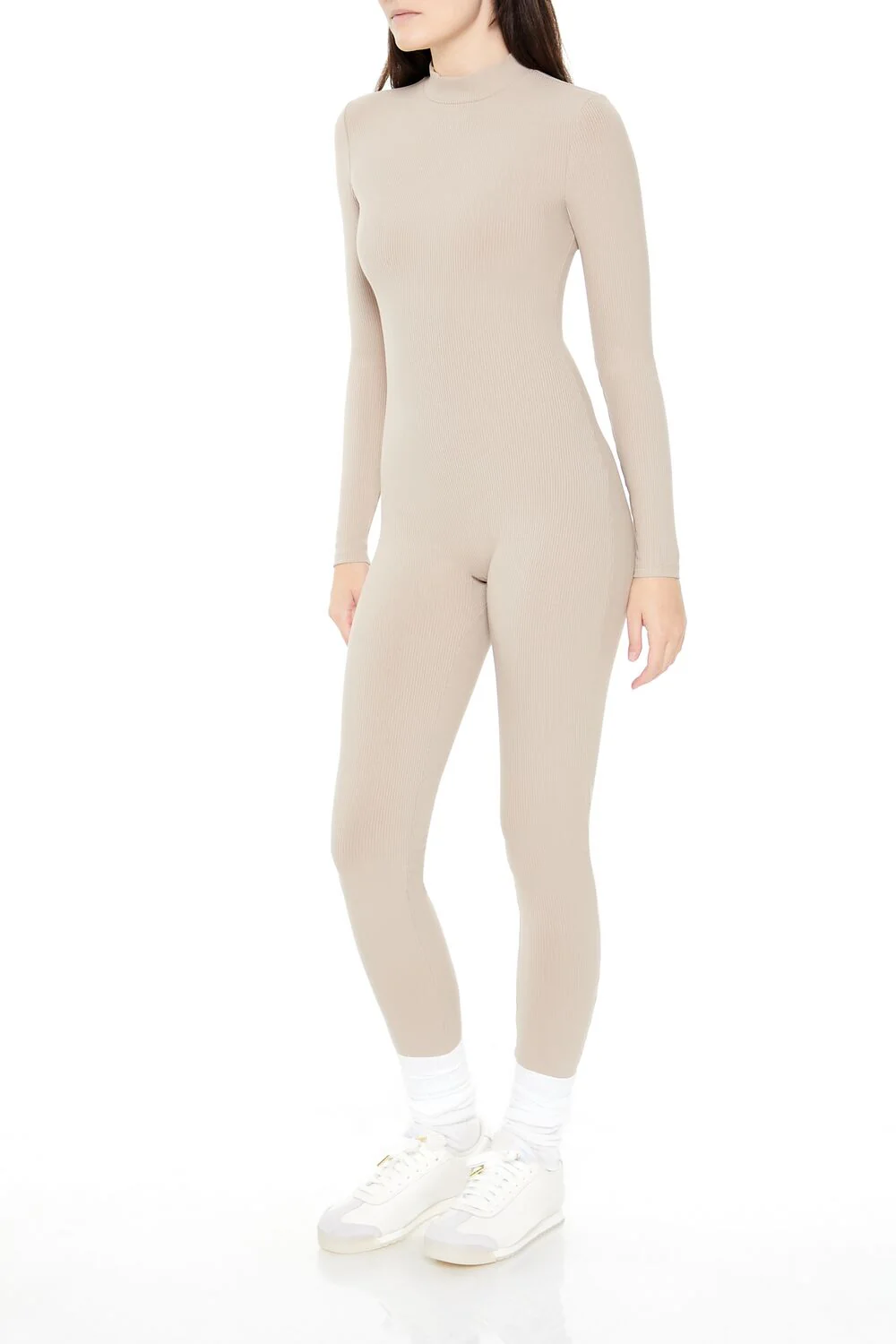 Fitted Mock Neck Jumpsuit - Image 8