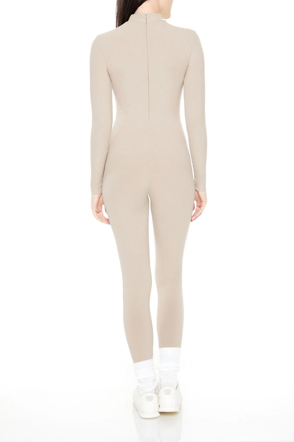Fitted Mock Neck Jumpsuit - Image 9