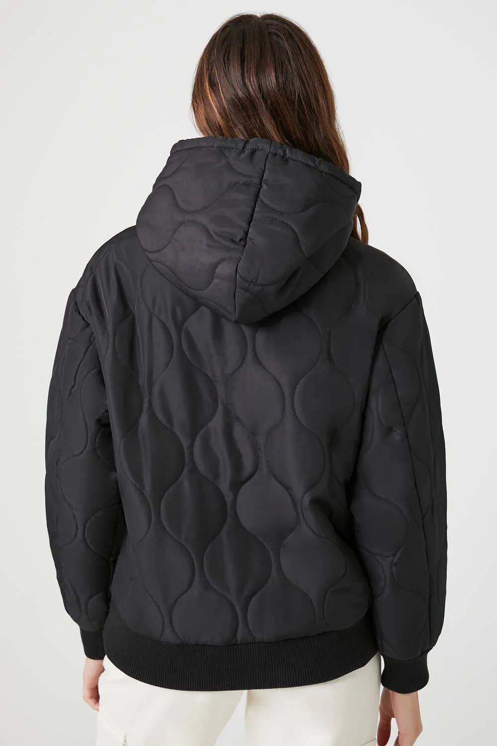 Quilted Nylon Hoodie - Image 3