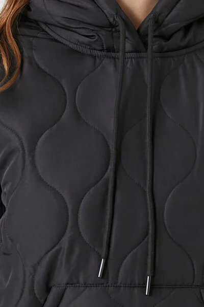 Quilted Nylon Hoodie - Image 5