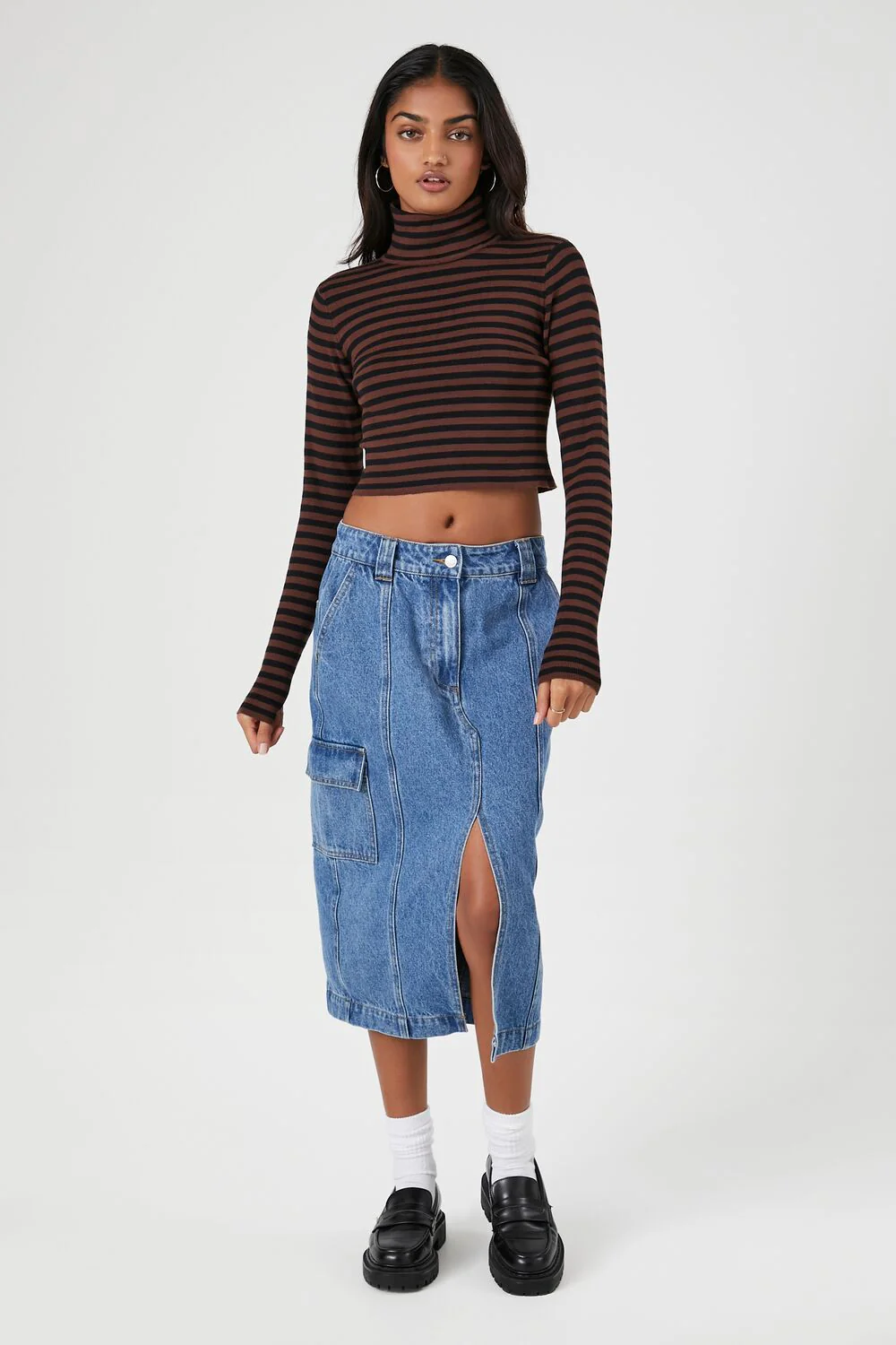 Striped Turtleneck Sweater - Image 4