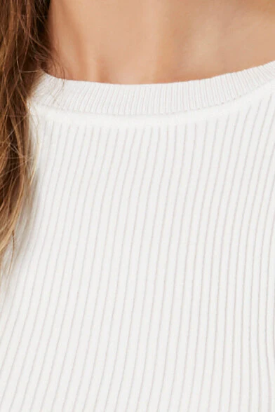 Ribbed Sweater-Knit Crop Top - Image 10