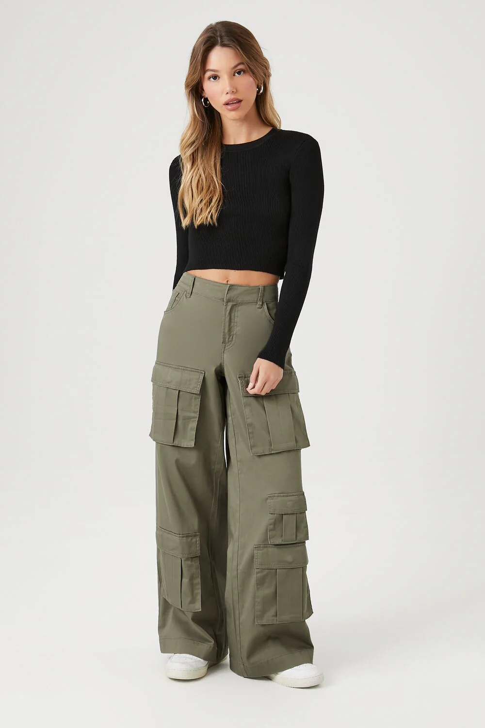 Ribbed Sweater-Knit Crop Top - Image 4