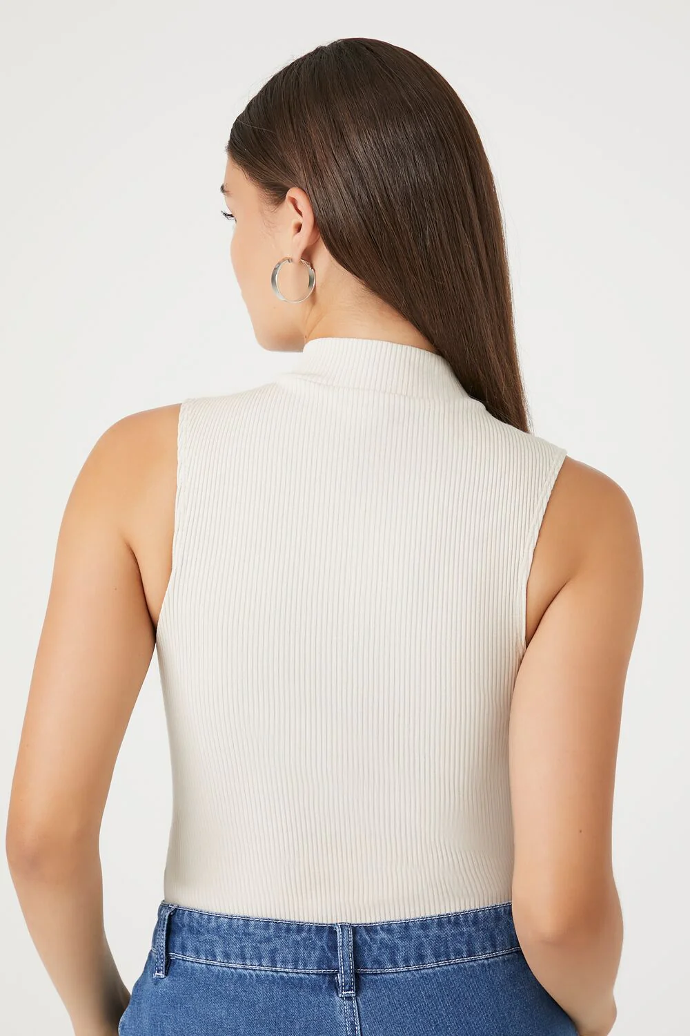 Ribbed Half-Zip Bodysuit - Image 3