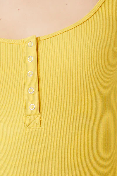 Ribbed Knit Long-Sleeve Bodysuit - Image 6