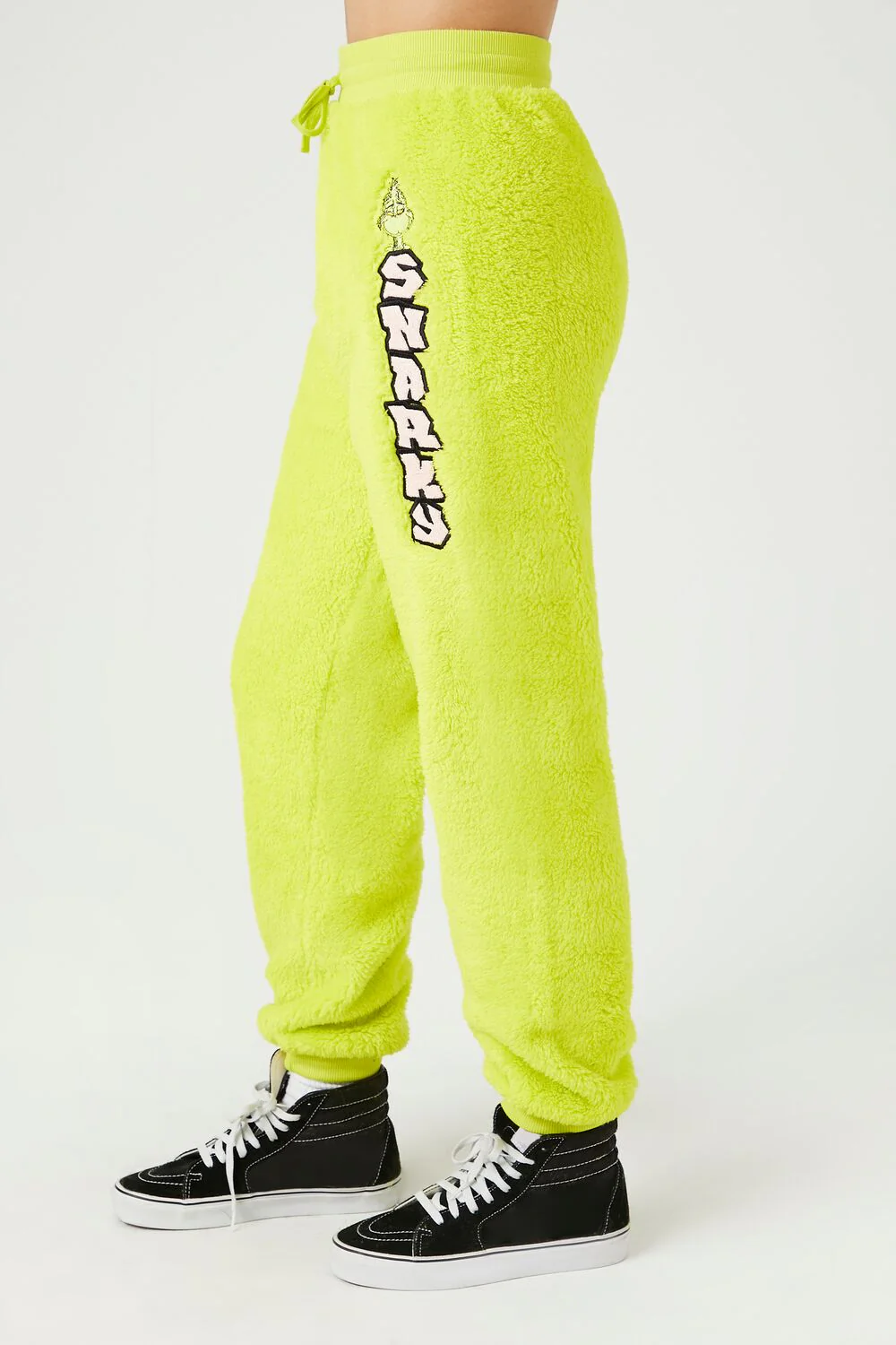 Fleece The Grinch Snarky Joggers - Image 3