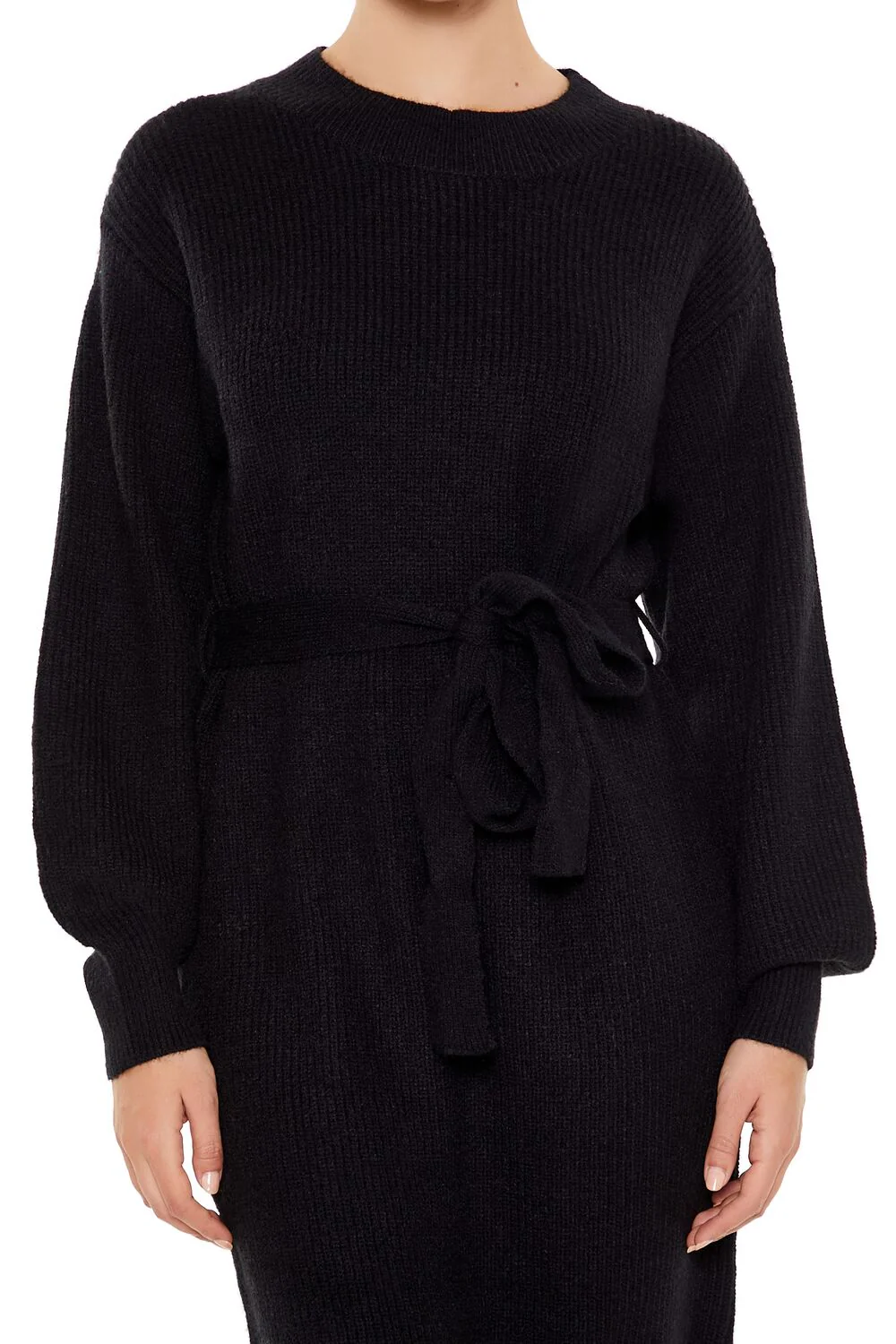Tie-Front Midi Sweater Dress - Image 5