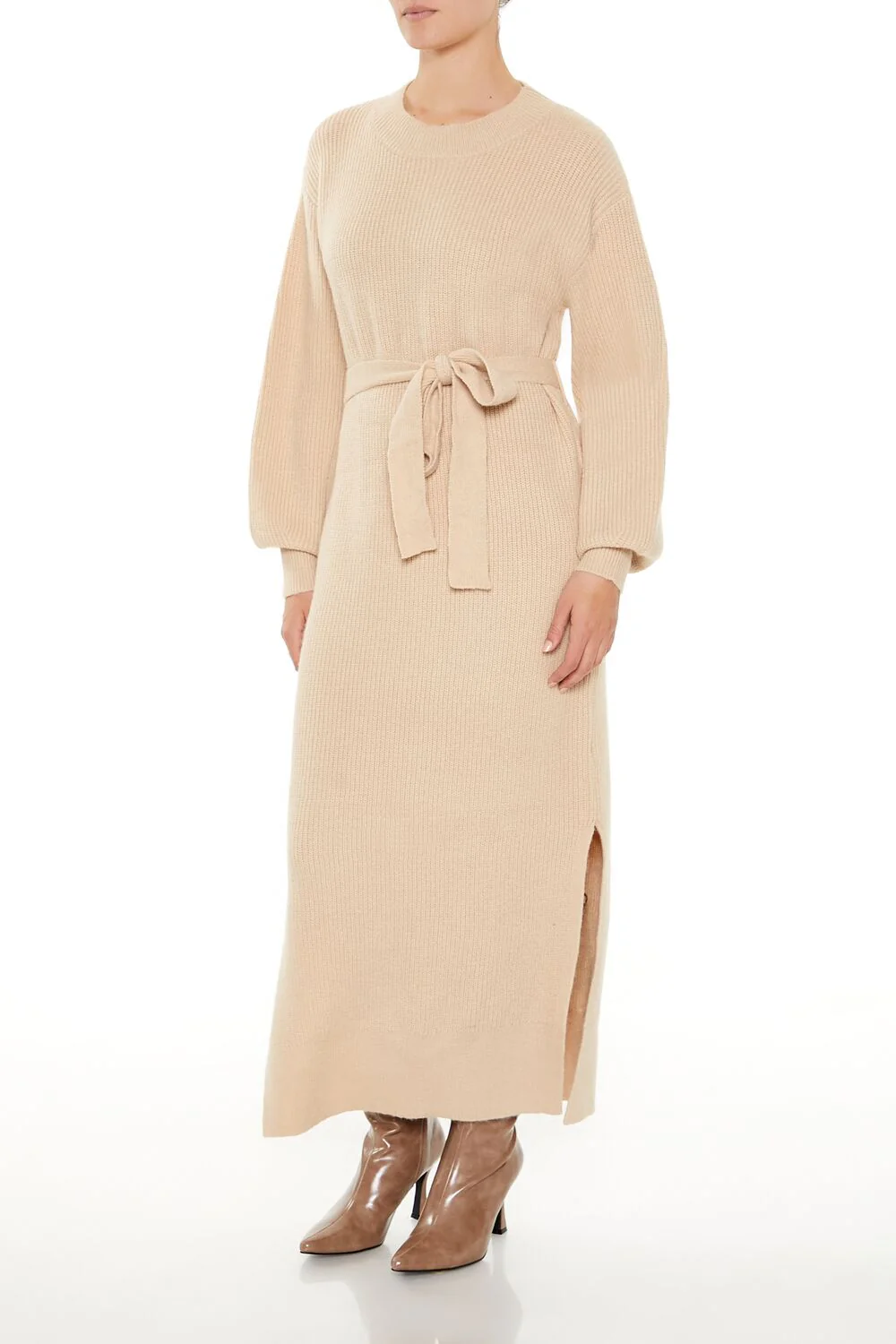 Tie-Front Midi Sweater Dress - Image 8