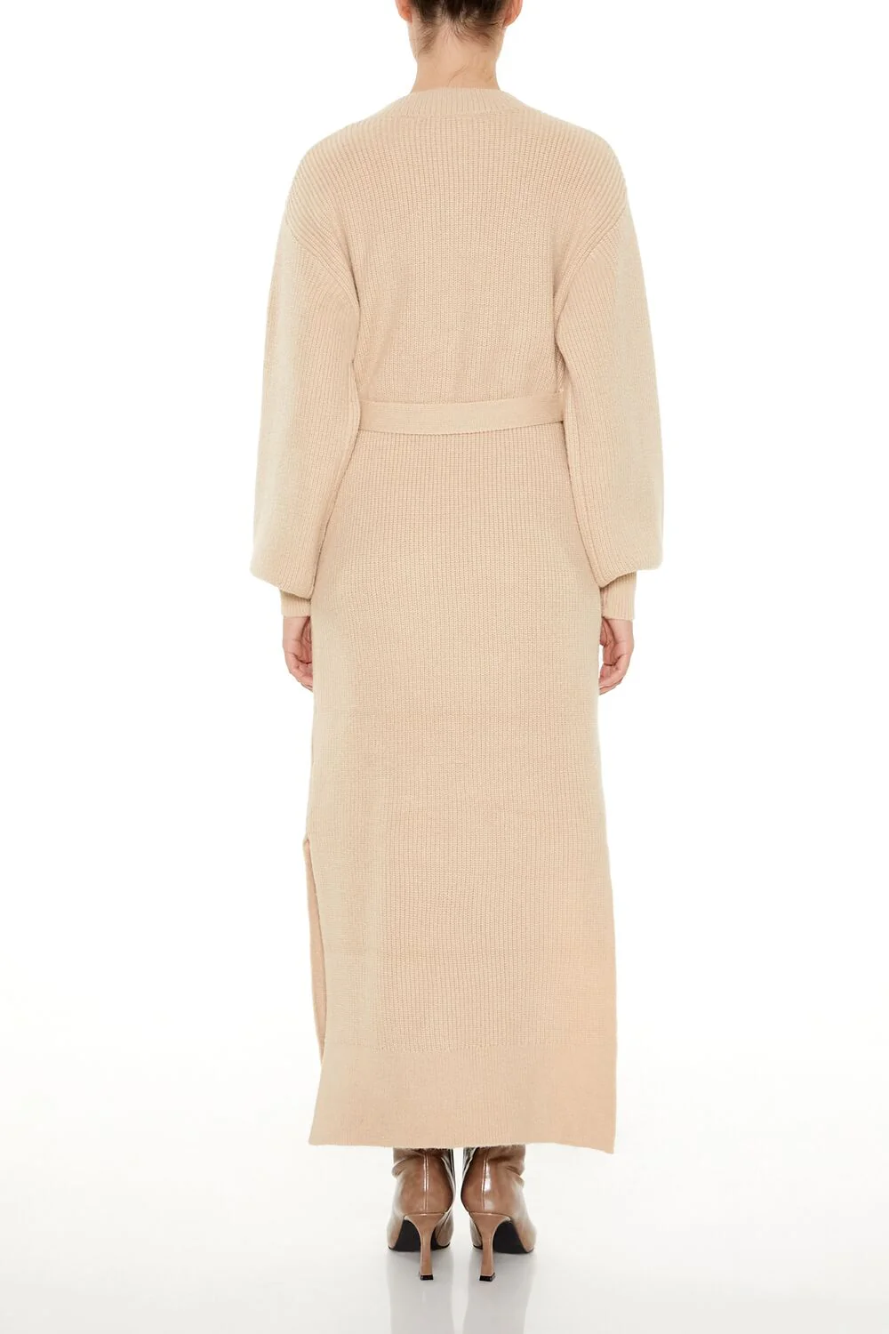 Tie-Front Midi Sweater Dress - Image 9