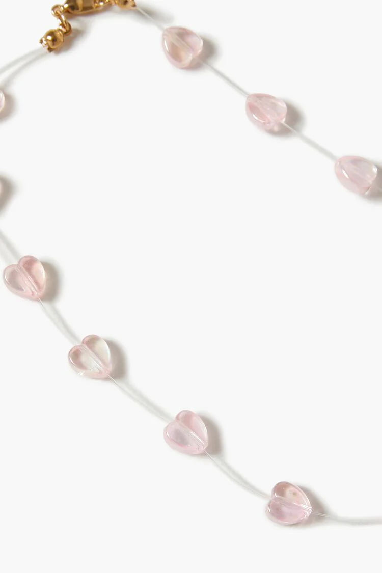 Girls Beaded Heart Necklace (Kids) - Image 4