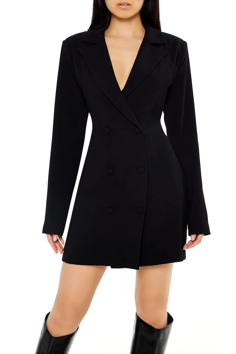 Double-Breasted Blazer Dress - Image 2