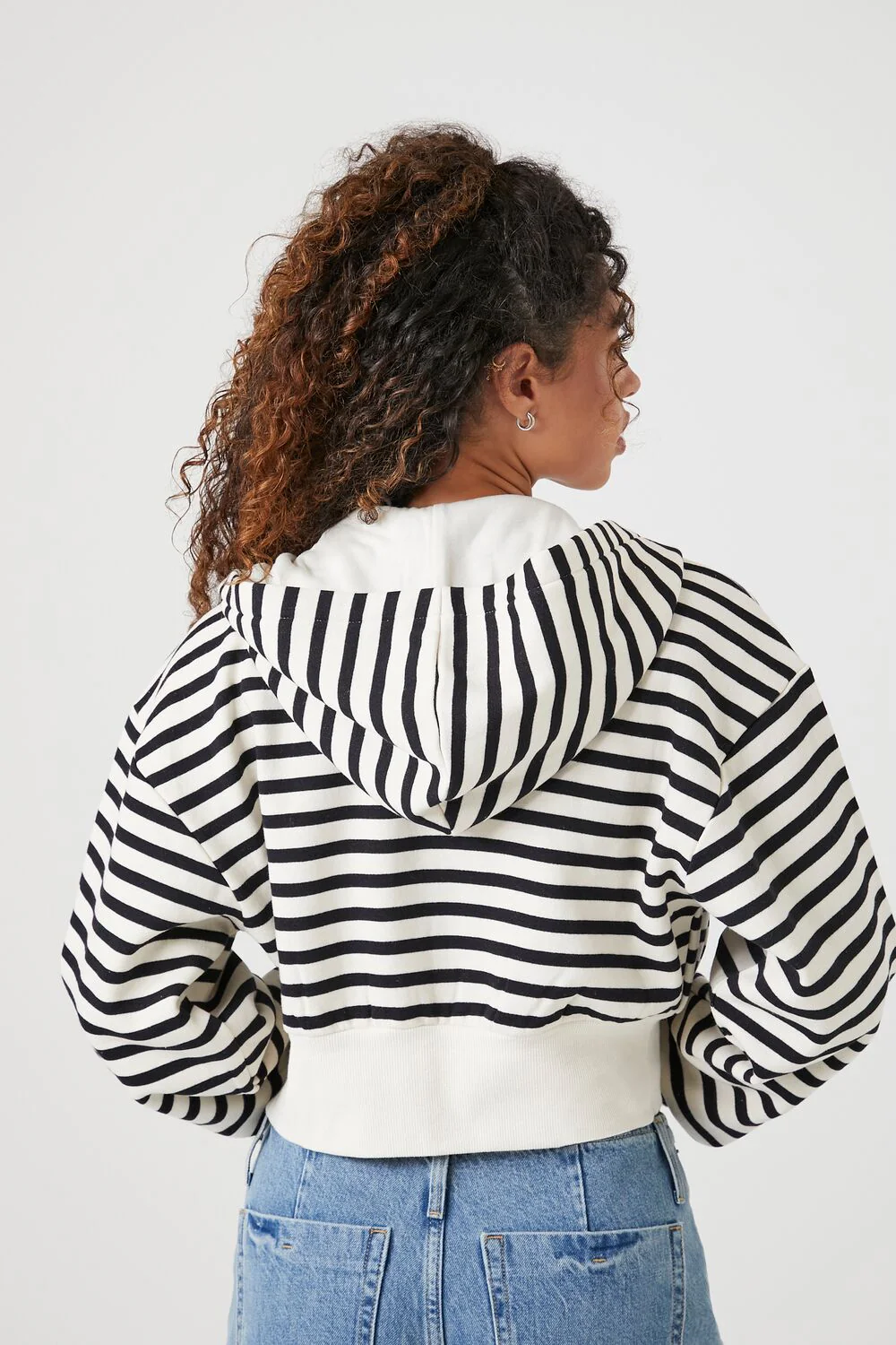 Ribbed Striped Zip-Up Jacket - Image 3