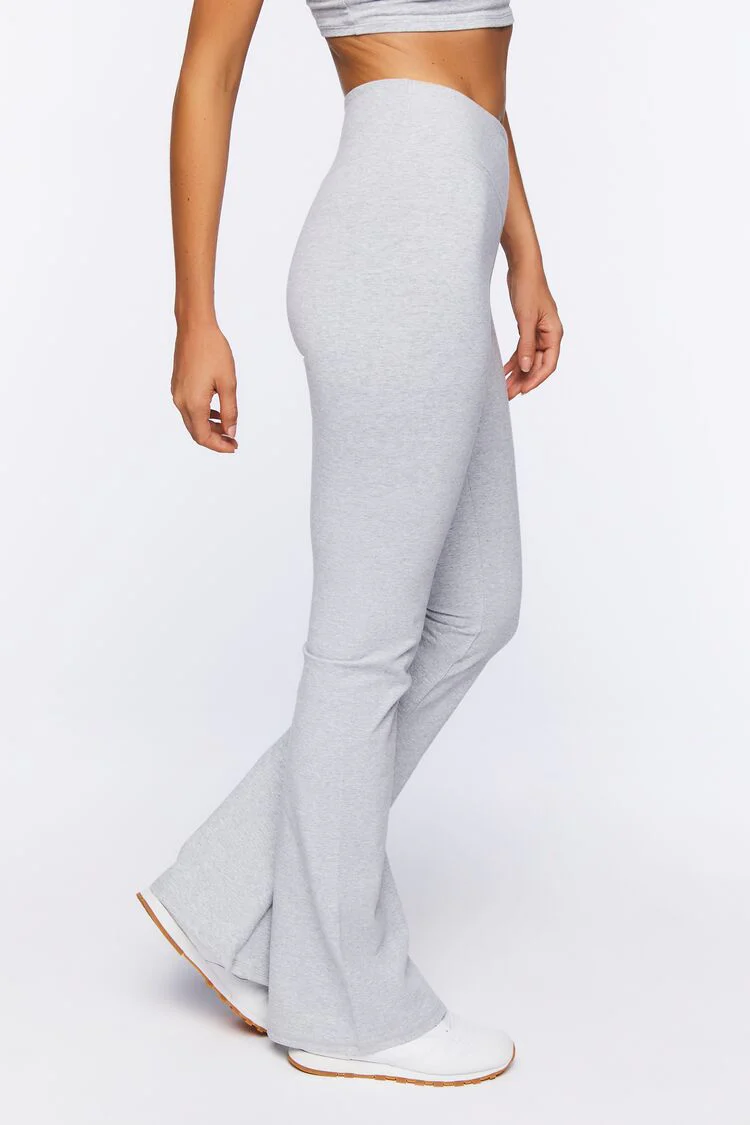 Active Heathered Flare Leggings - Image 3