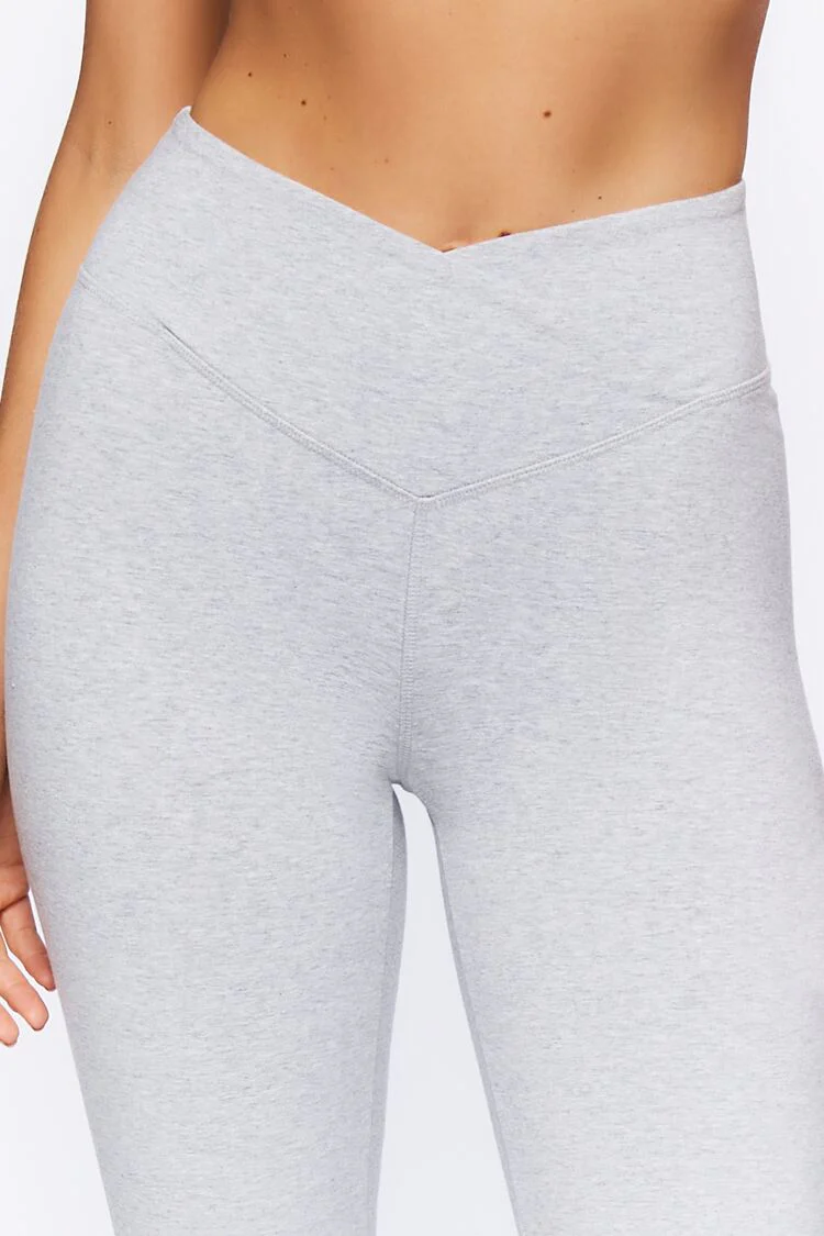 Active Heathered Flare Leggings - Image 6