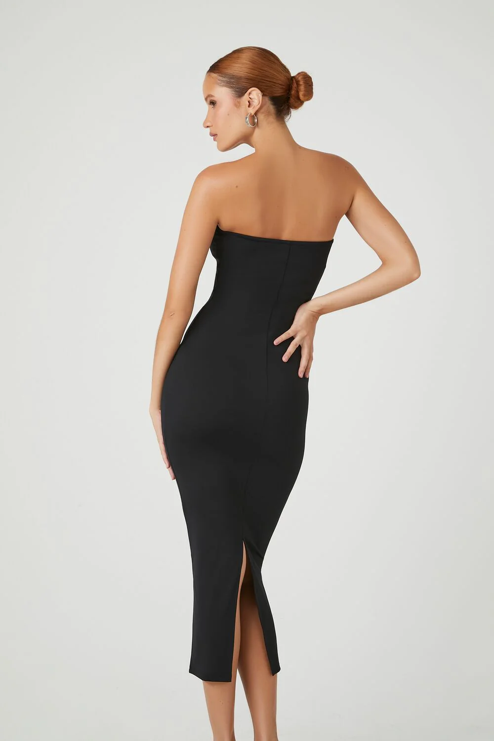 Contour Sculpt Bodycon Tube Midi Dress - Image 3