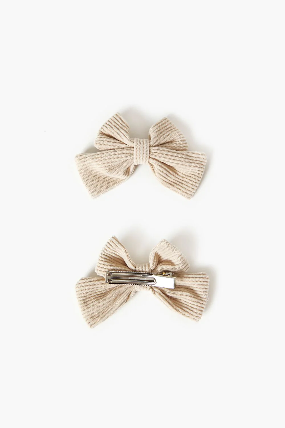 Striped Bow Gator Hair Clip Set - Image 3
