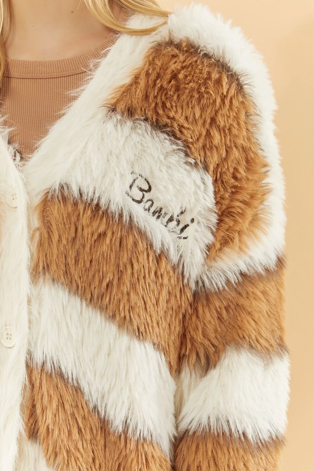 Disney Bambi Faux Fur Cardigan Sweater - Image 5