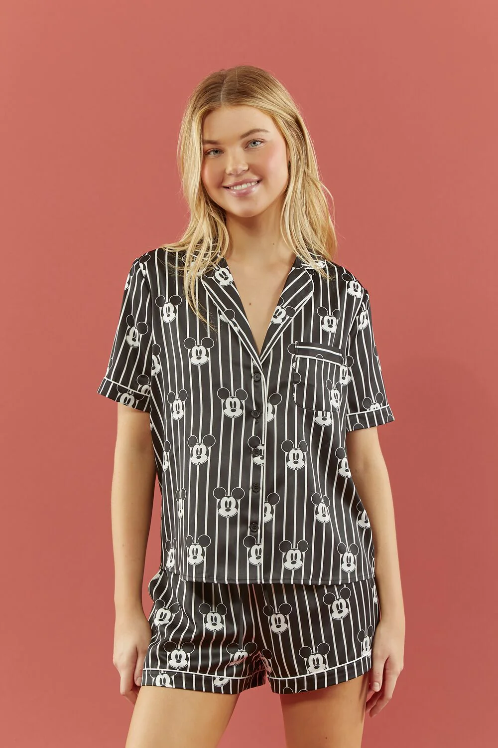 Disney Mickey Mouse Shirt & Shorts Pajama Set - Image 7