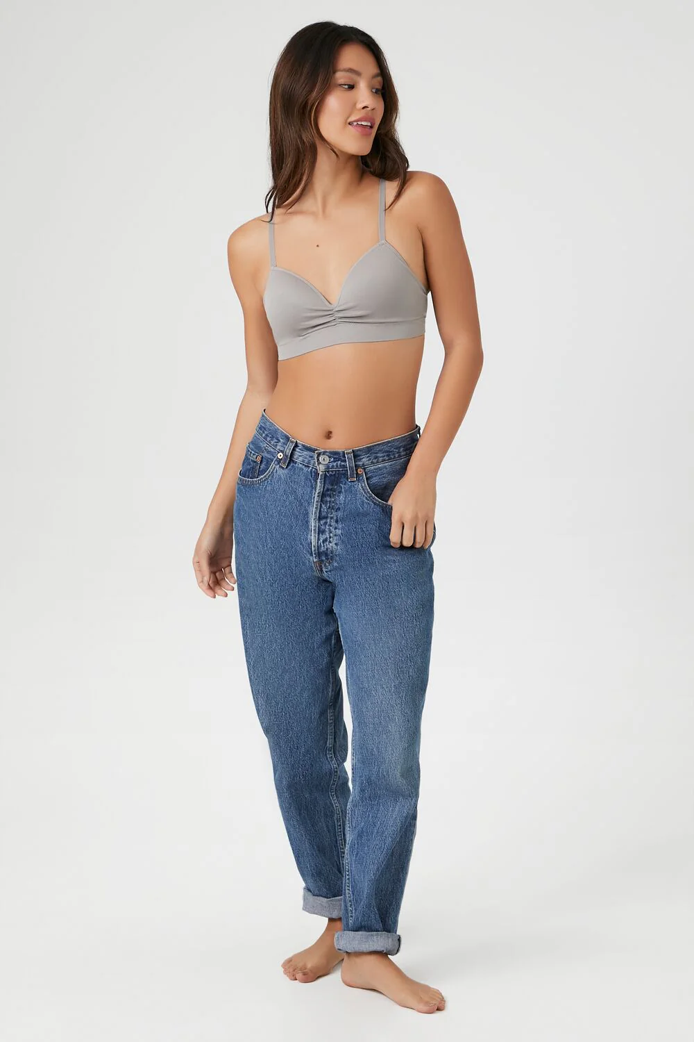 Seamless Ruched Sweetheart Bralette - Image 4