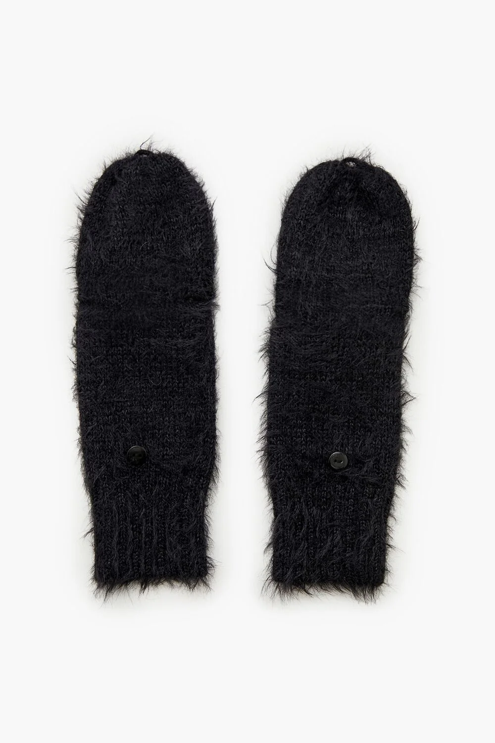 Fuzzy Knit Convertible Gloves - Image 3