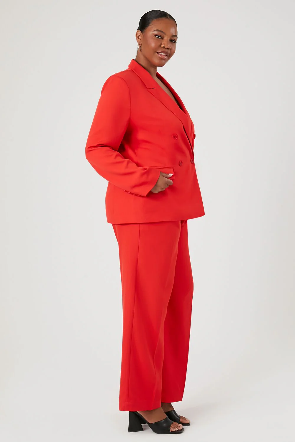 Plus Size Blazer & Pants Set - Image 2