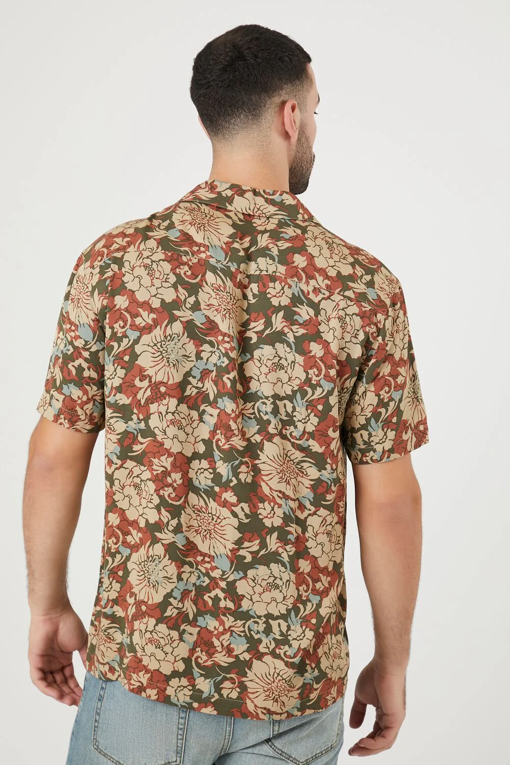 Twill Floral Print Shirt - Image 3