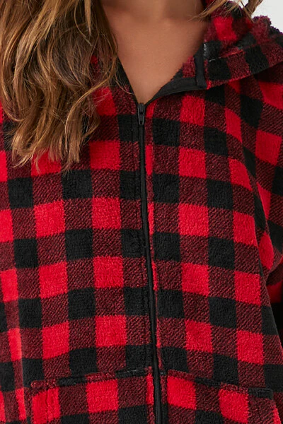 Buffalo Plaid Pajama Jumpsuit - Image 5