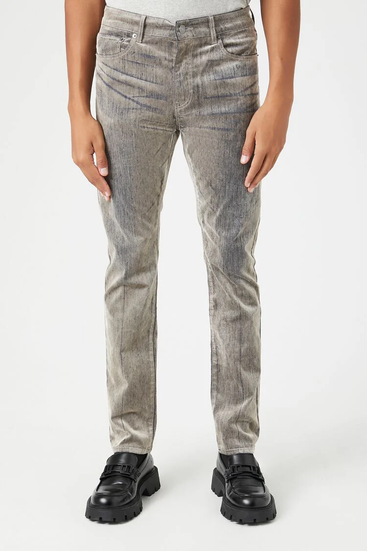 Mineral Wash Mid-Rise Slim-Fit Jeans - Image 2