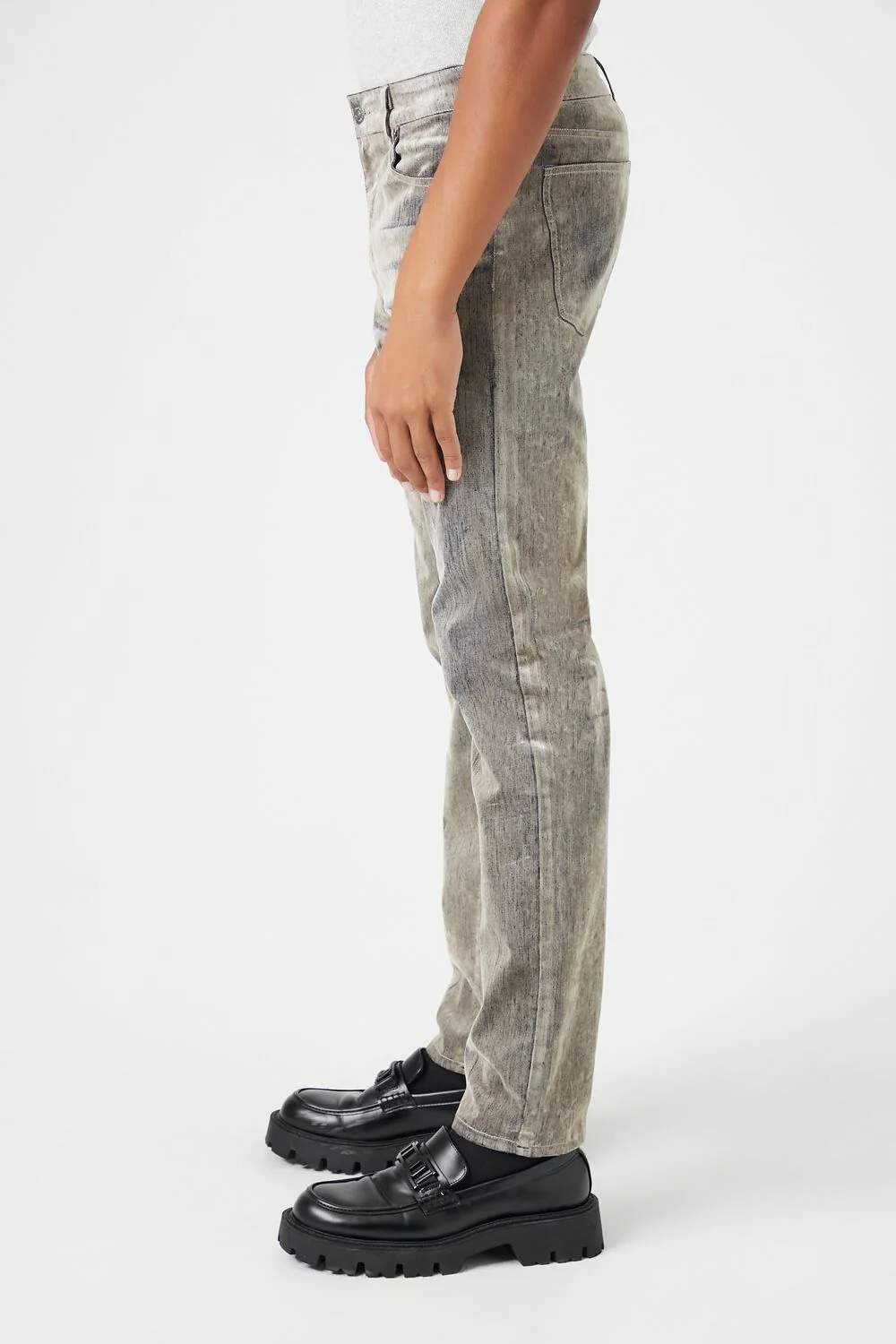 Mineral Wash Mid-Rise Slim-Fit Jeans - Image 3