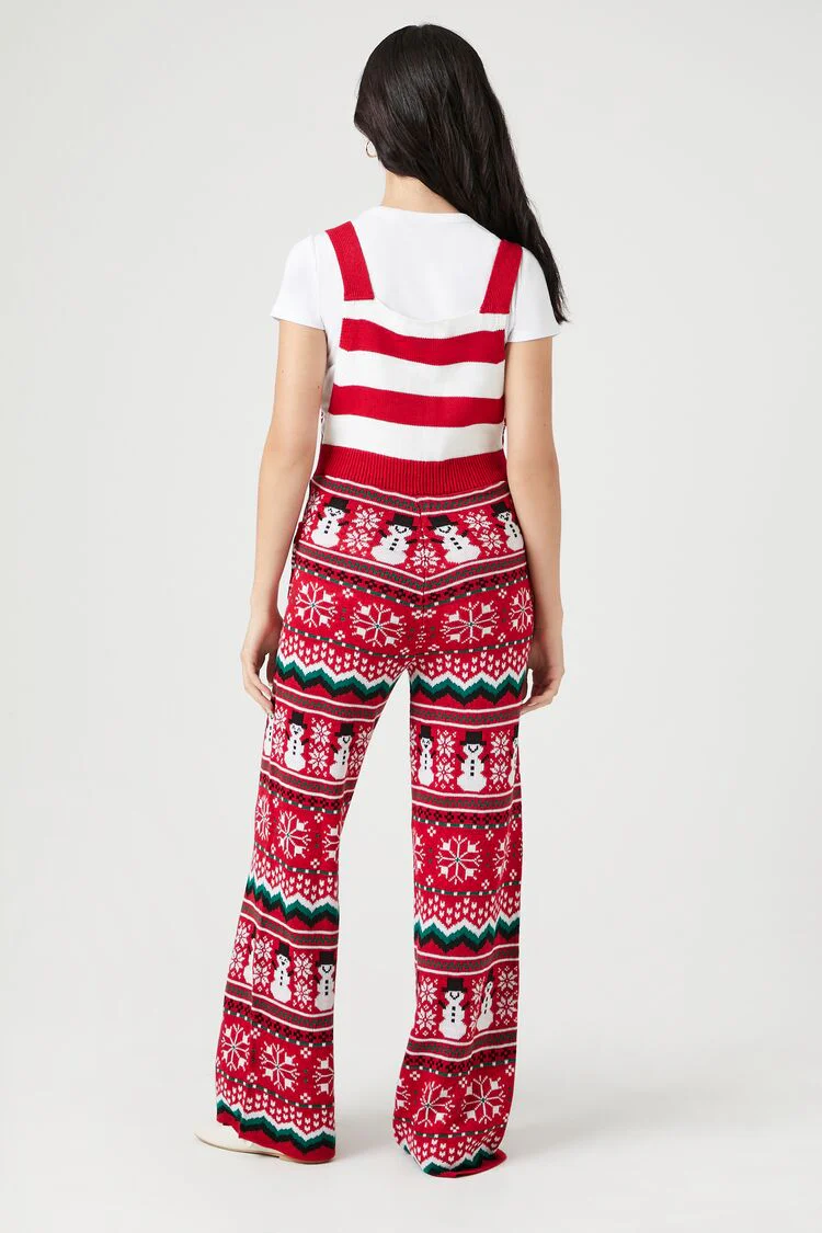 Christmas Fair Isle Knit Overalls - Image 3