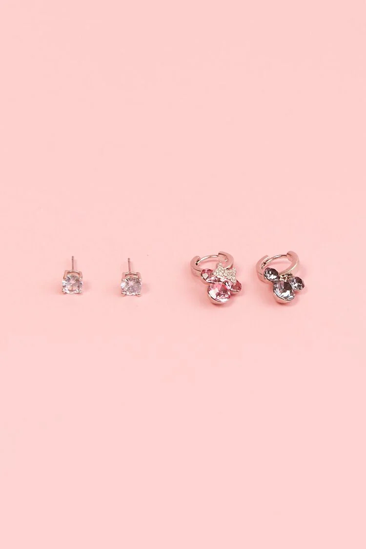 Disney Mickey & Minnie Earring Necklace Set - Image 3