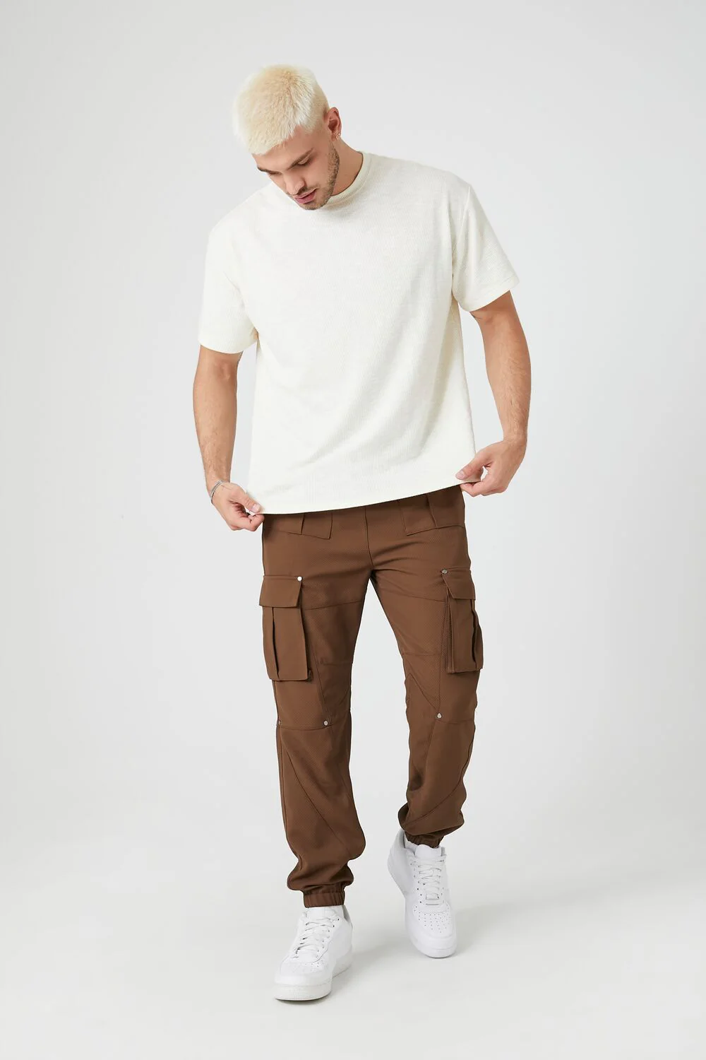 Drawstring Cargo Joggers - Image 5