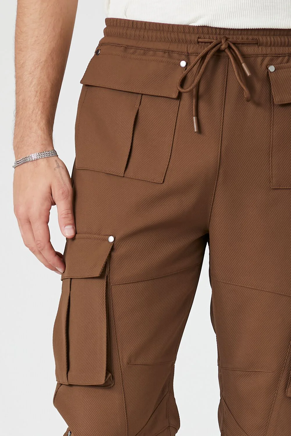 Drawstring Cargo Joggers - Image 6