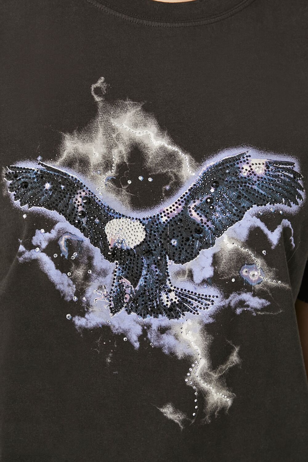 Rhinestone Eagle Graphic Tee - Image 5