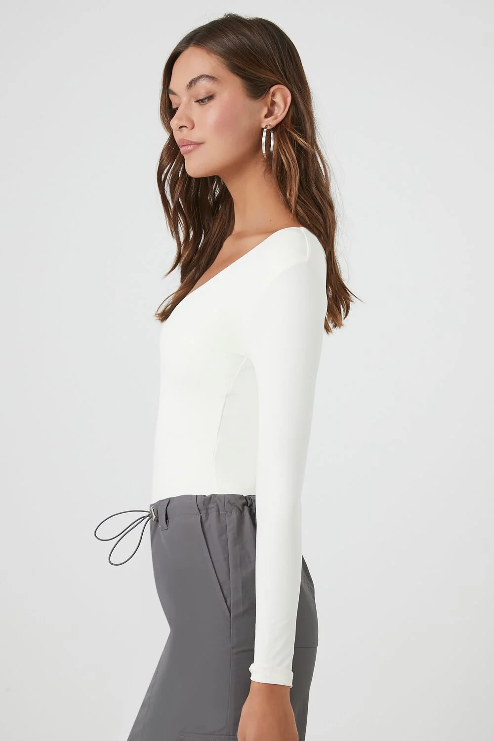 Jersey V-Neck Bodysuit - Image 2