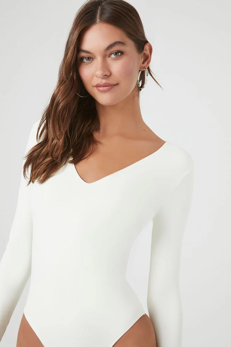 Jersey V-Neck Bodysuit - Image 5