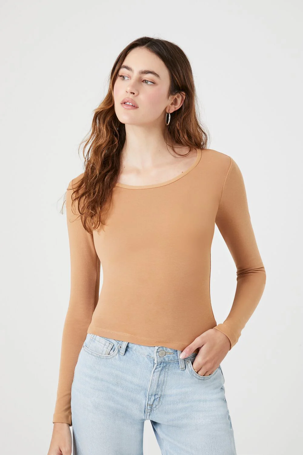 Cotton-Blend Scoop-Neck Top - Image 11