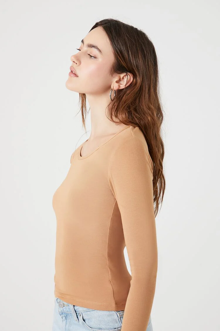 Cotton-Blend Scoop-Neck Top - Image 12