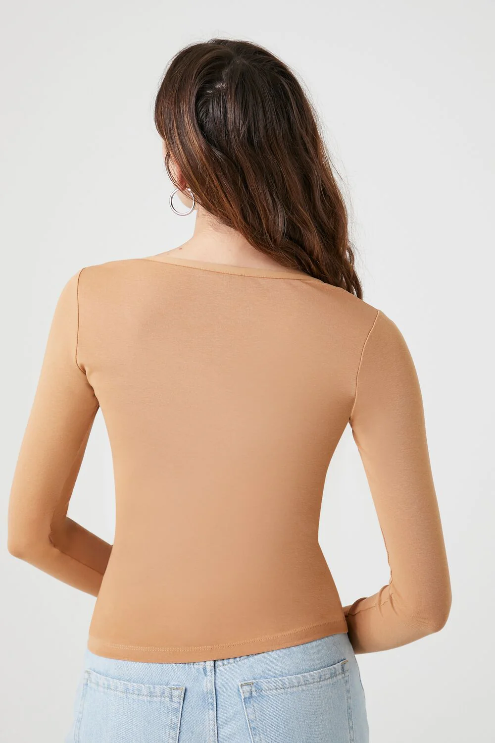 Cotton-Blend Scoop-Neck Top - Image 13